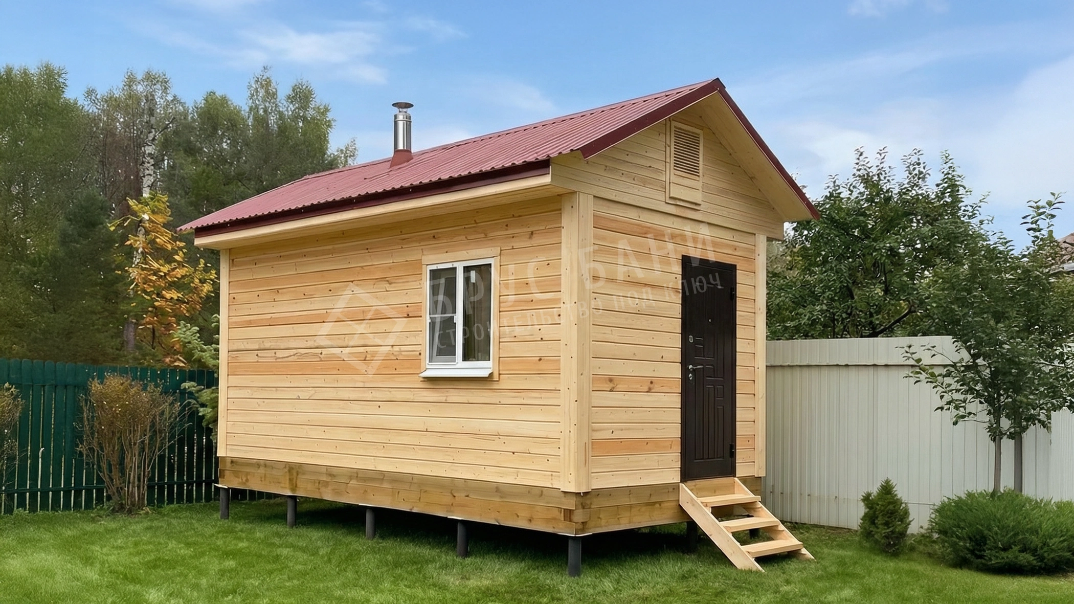 Баня из бруса 3х6 Кашин