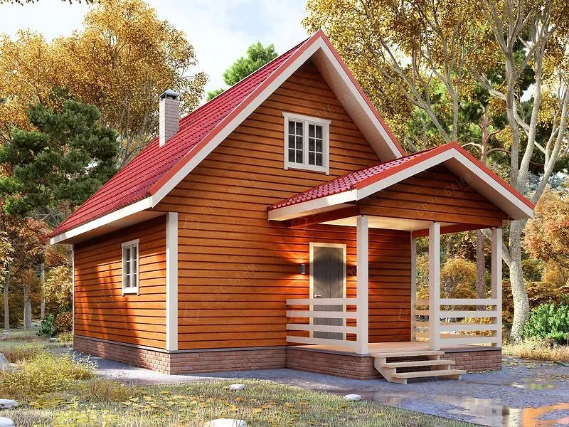 Баня из бруса Шлиссельбург 6x7.5