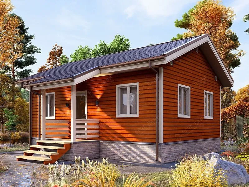 Каркасный дом Глазов 2  6x8