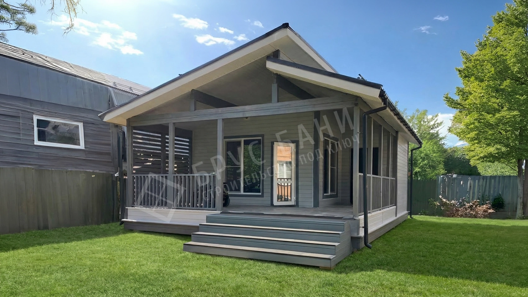 Каркасная баня 7х9 Индивидуальный проект