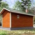 Баня из бруса 3x7 - фотография справа