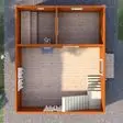Баня из бруса 5x6 - планировка первого этажа