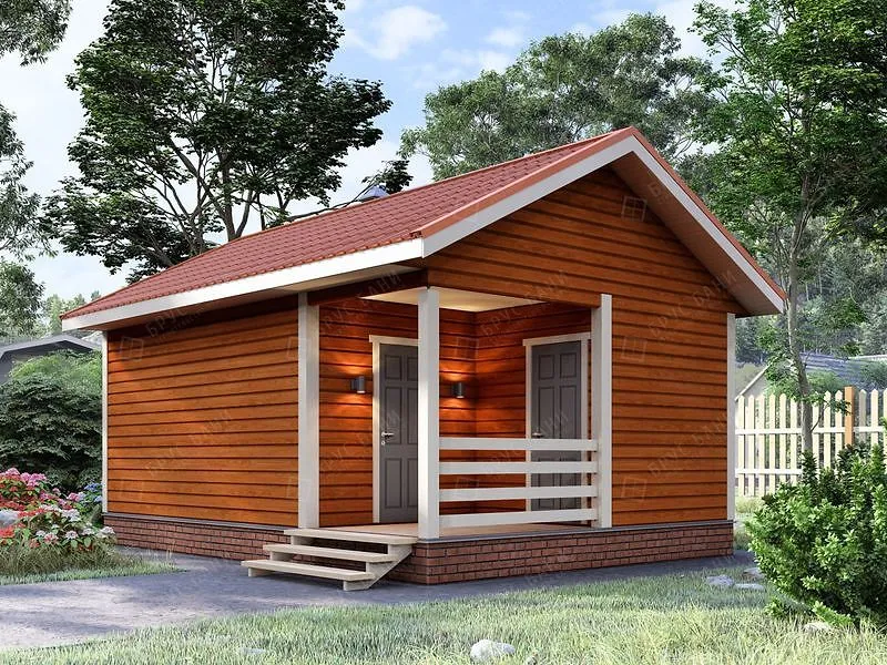 Баня из бруса Климовск 5x7