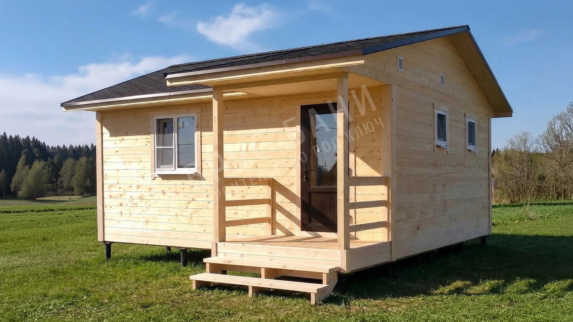 Каркасная баня 6х6 Домодедово