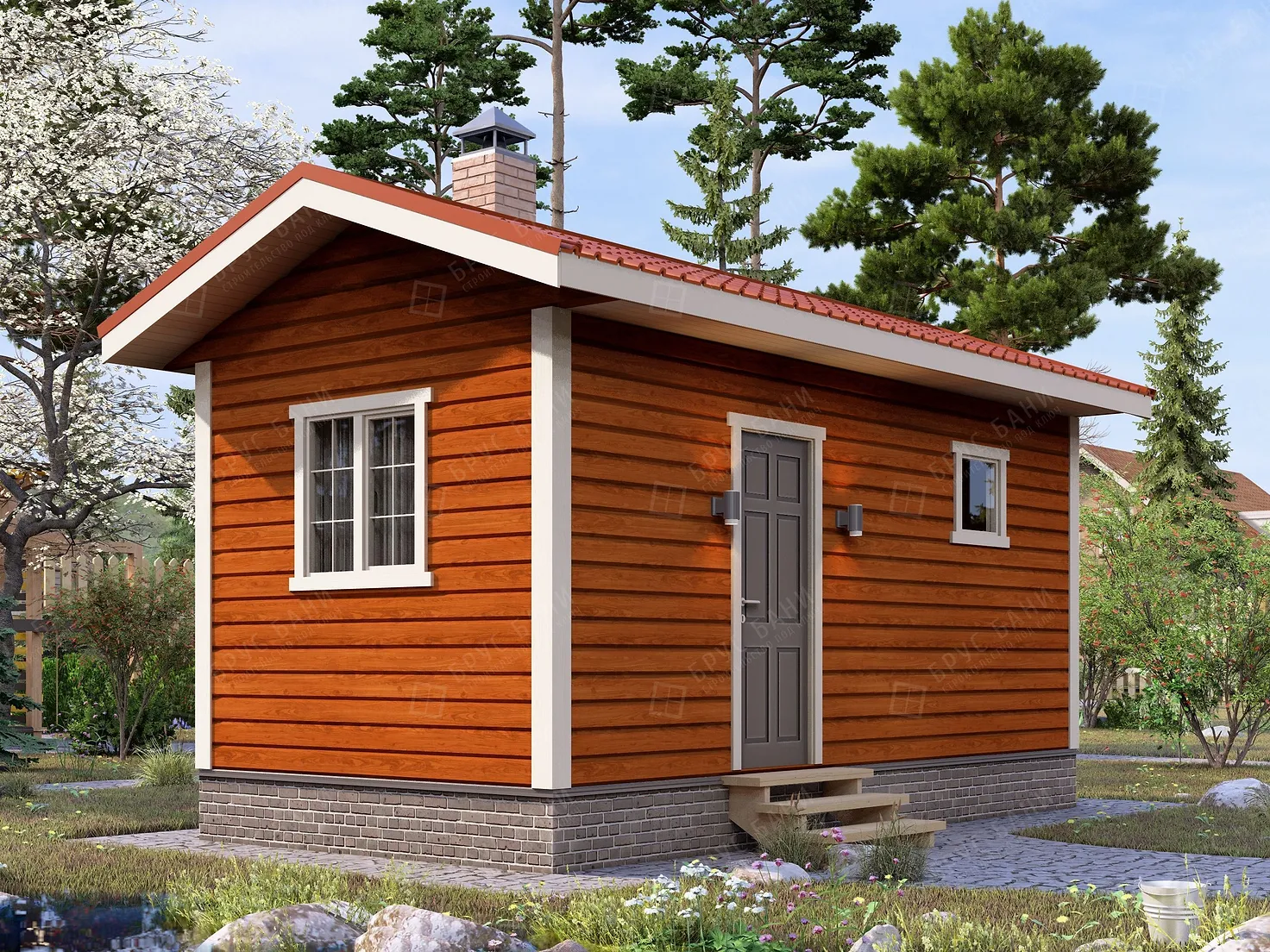 Баня из бруса 3x6 