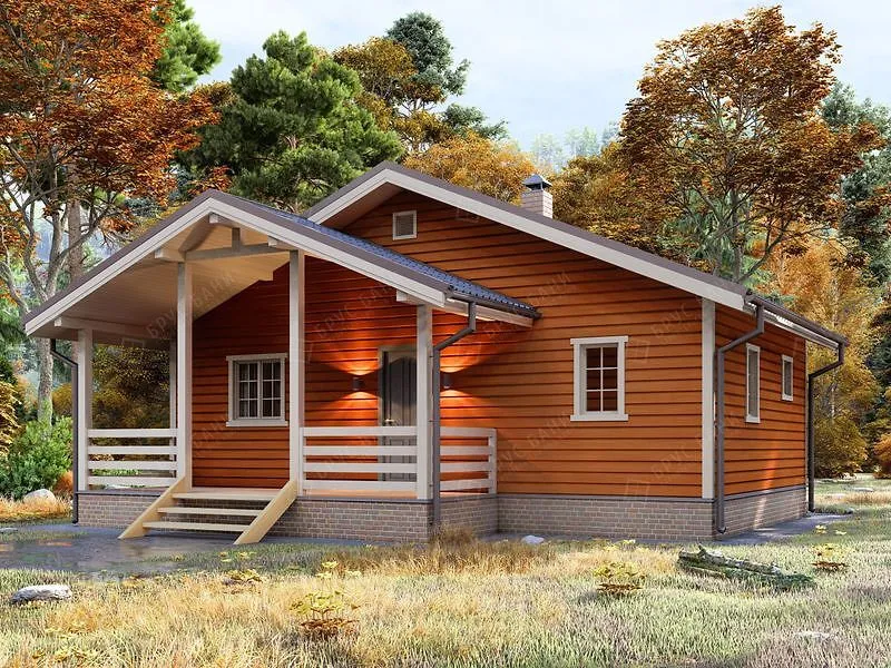 Баня из бруса Славск 9x6