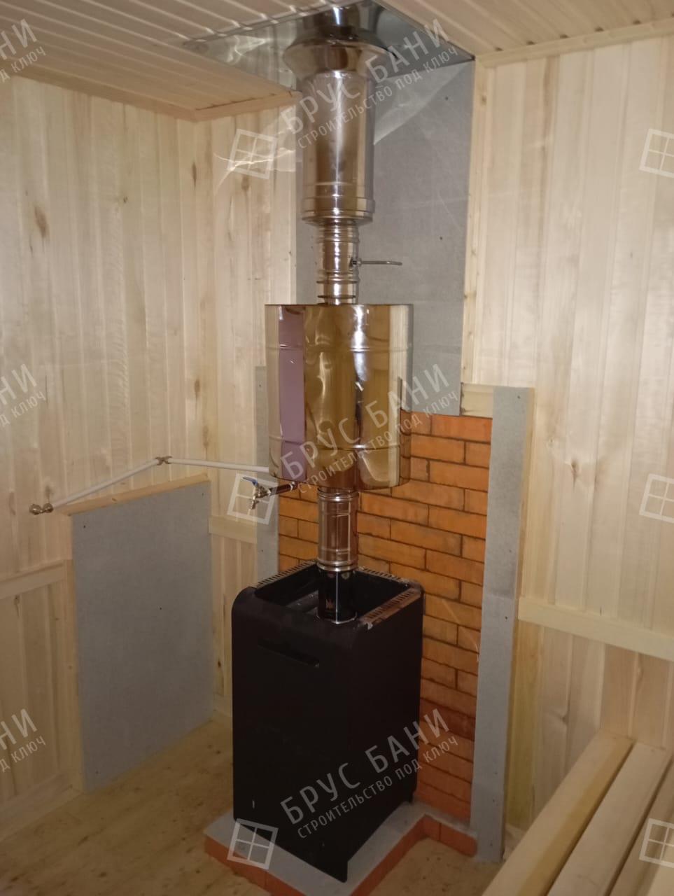 Печь в парной в каркасной бане 4х6