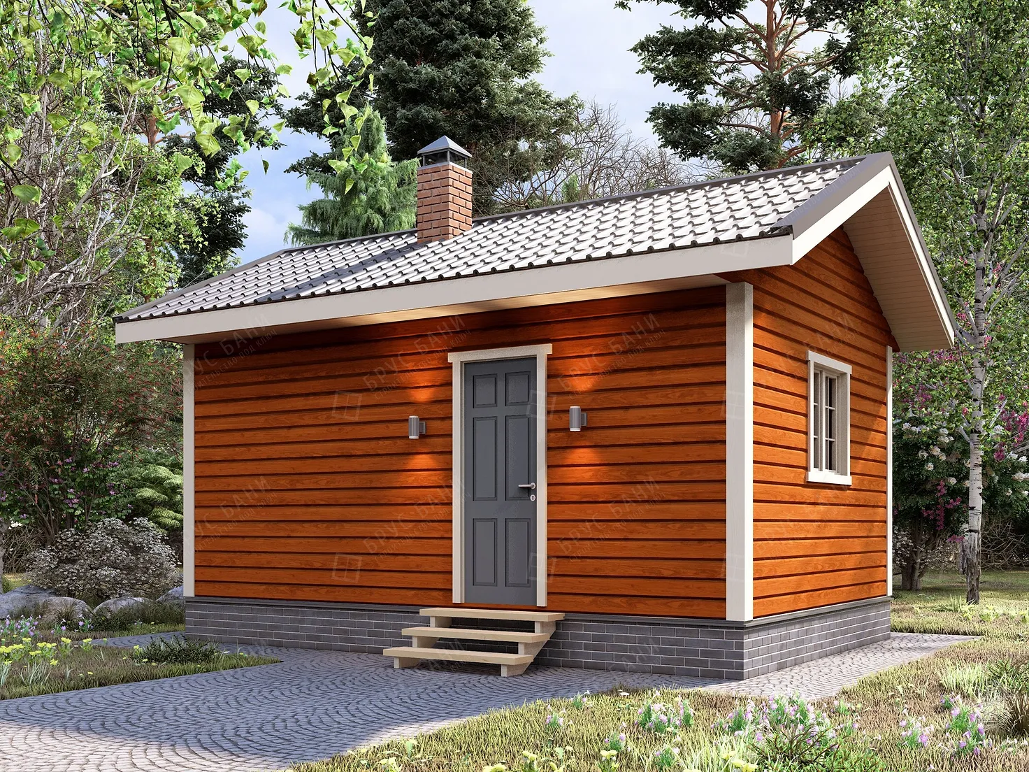 Баня из бруса 4x6 