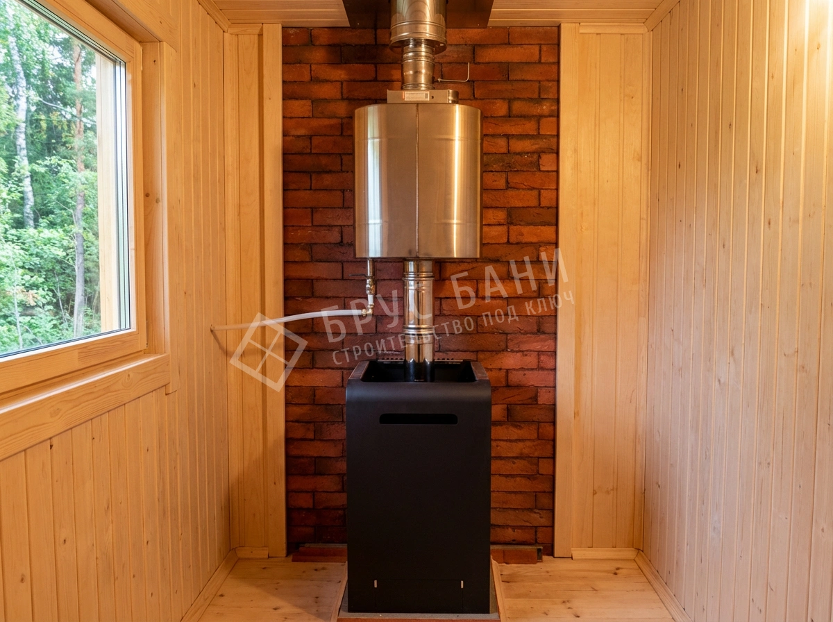 Печь с баком самоварного типа