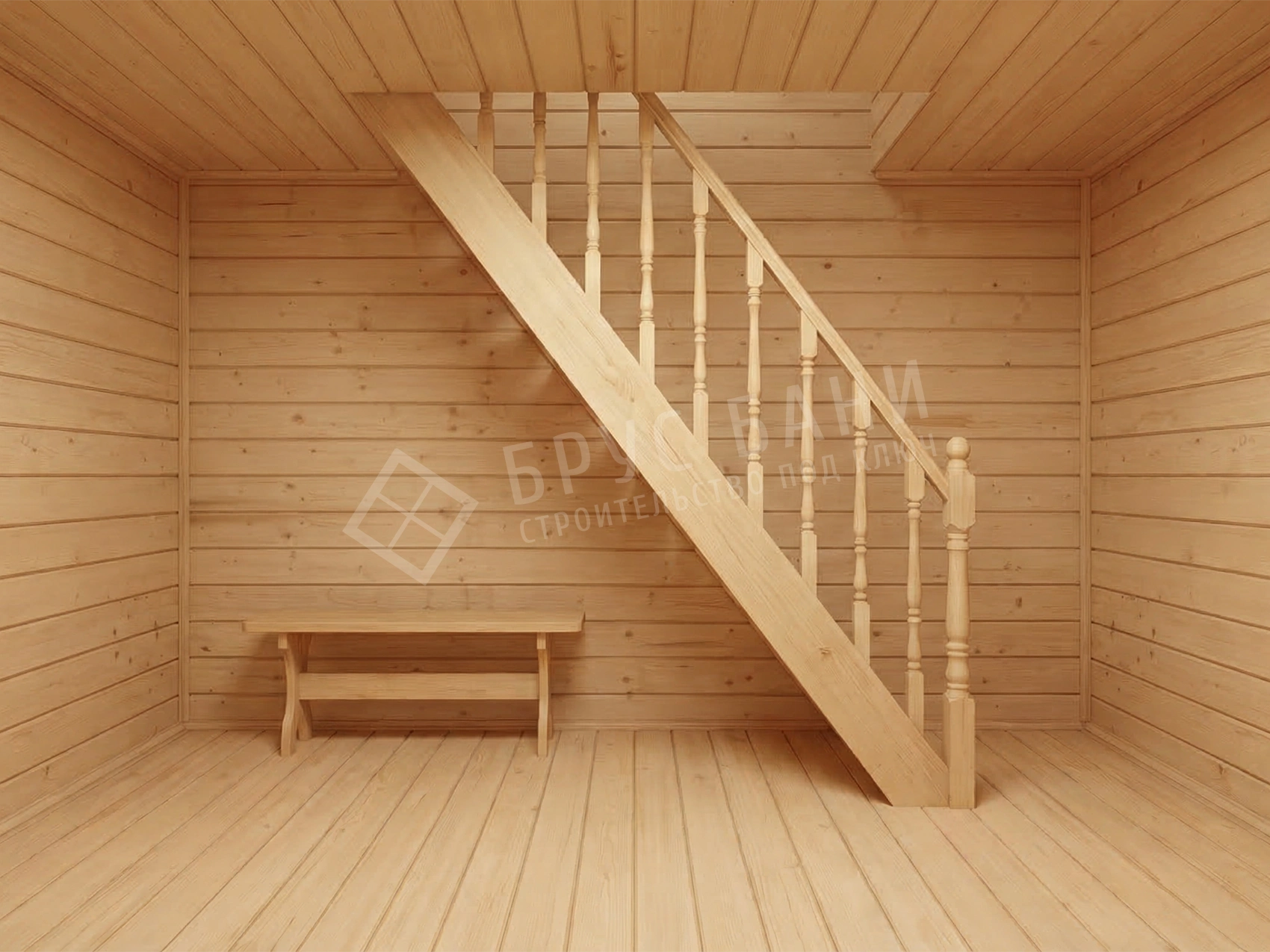 Лестница одномаршевая