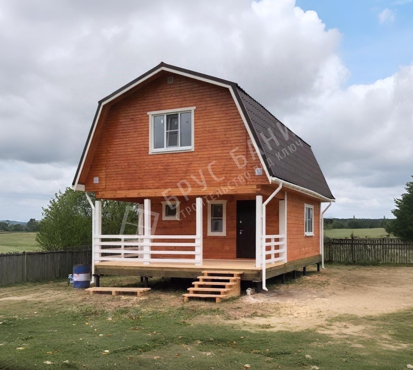 Баня из бруса 6х8.5 Ярославль