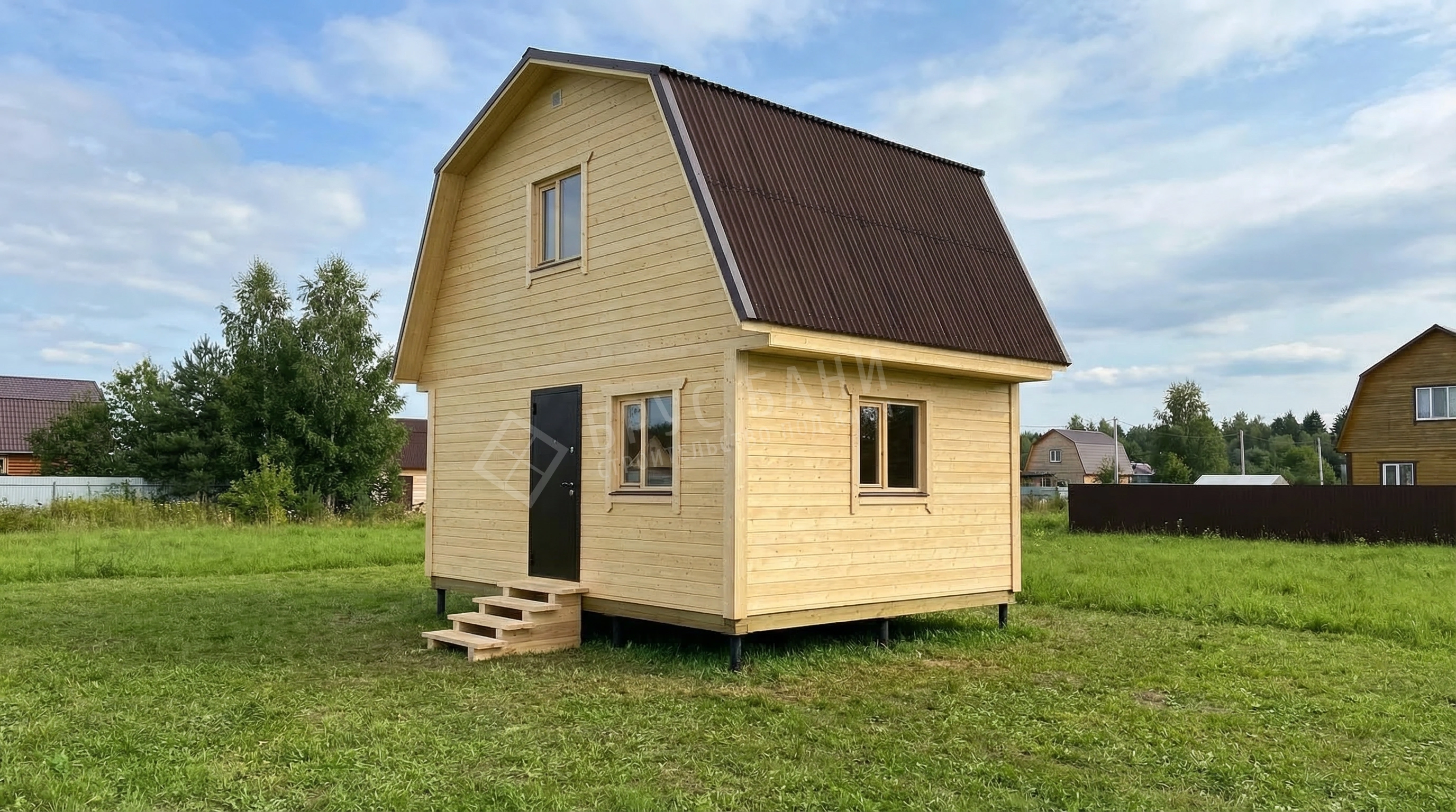 Каркасная баня 4х6 Гатчина