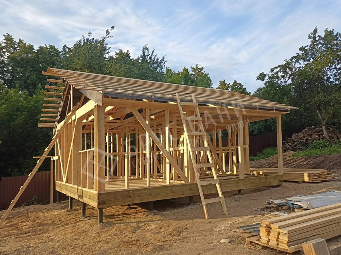 Строительство каркасной бани