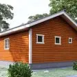 Баня из бруса 6x6 - фотография справа