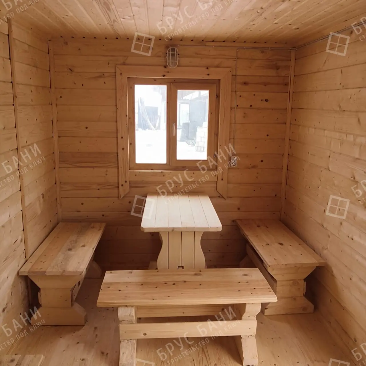 Комната отдыха в готовой бане