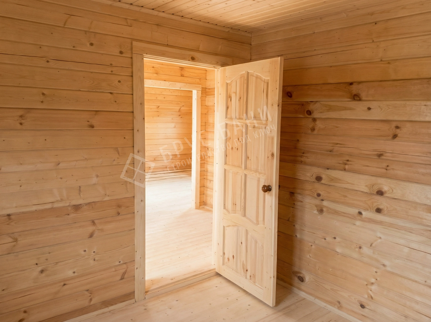 Внутренняя отделка дома из бруса 6х8