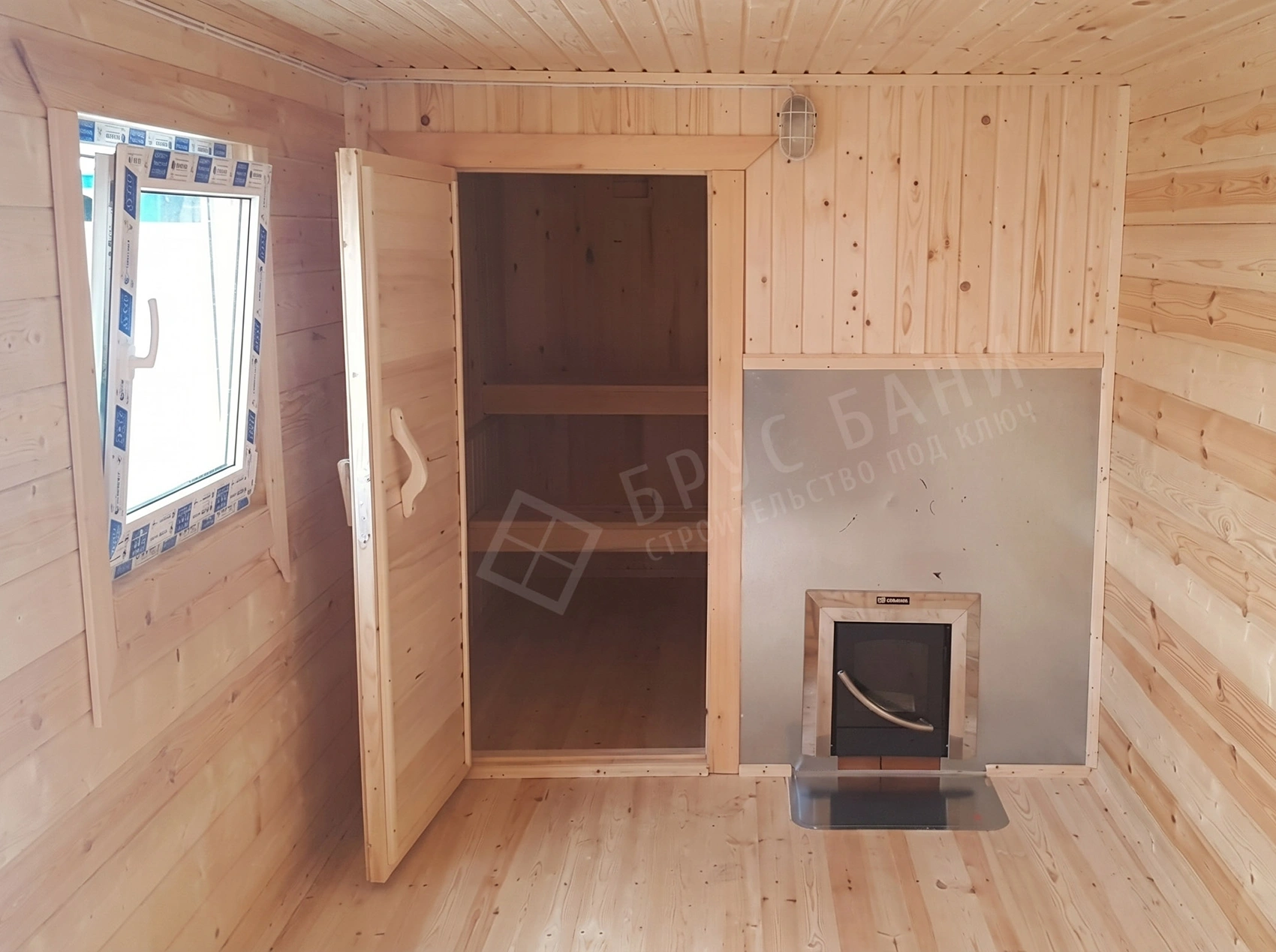 Внутренняя отделка в бане