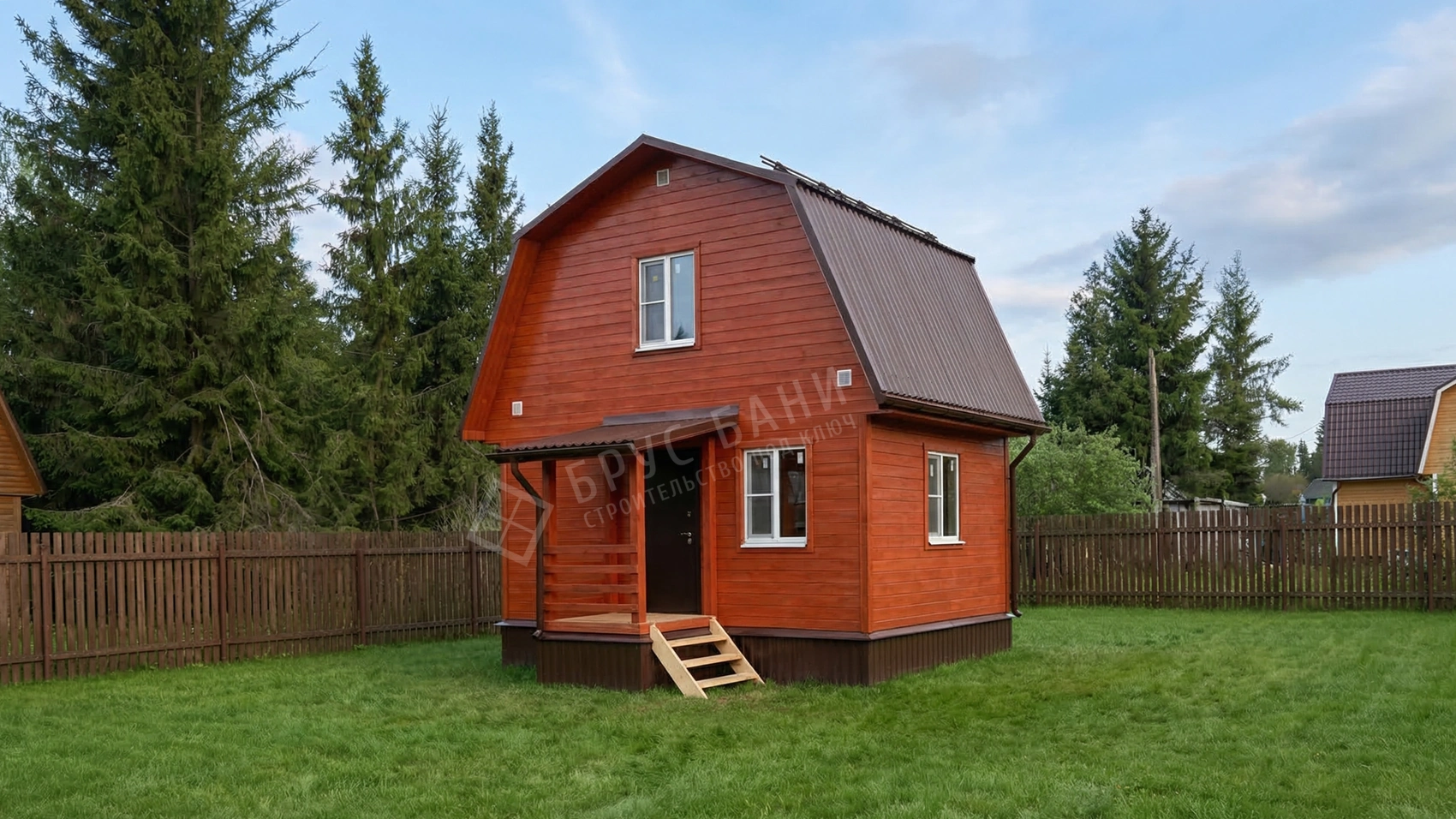 Каркасная баня 4х6 Гатчина