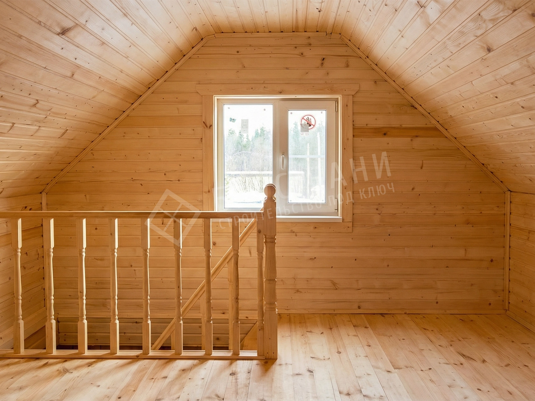 Внутренняя отделка мансарды