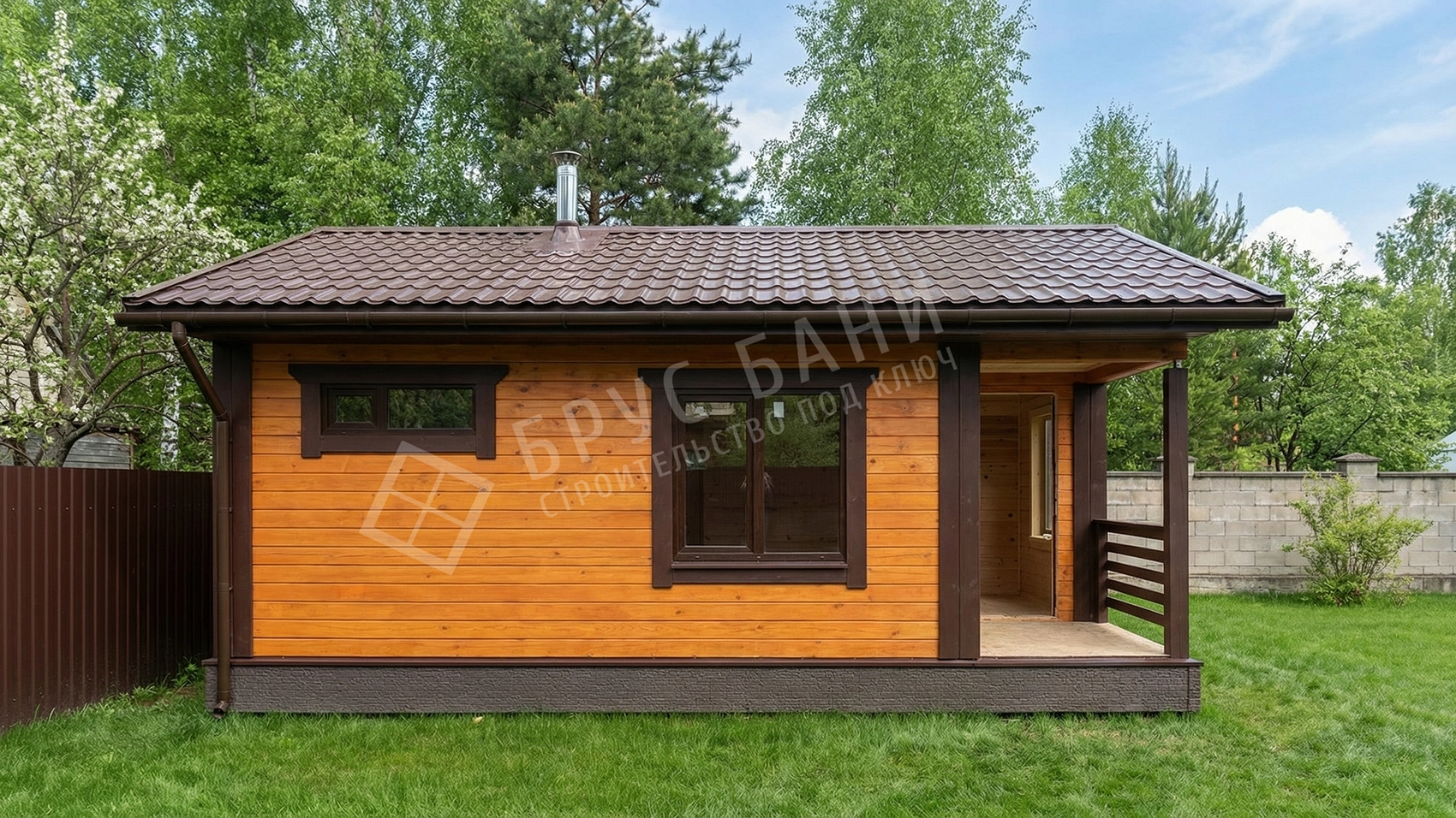 Баня из бруса 5х7 Великий Новгород